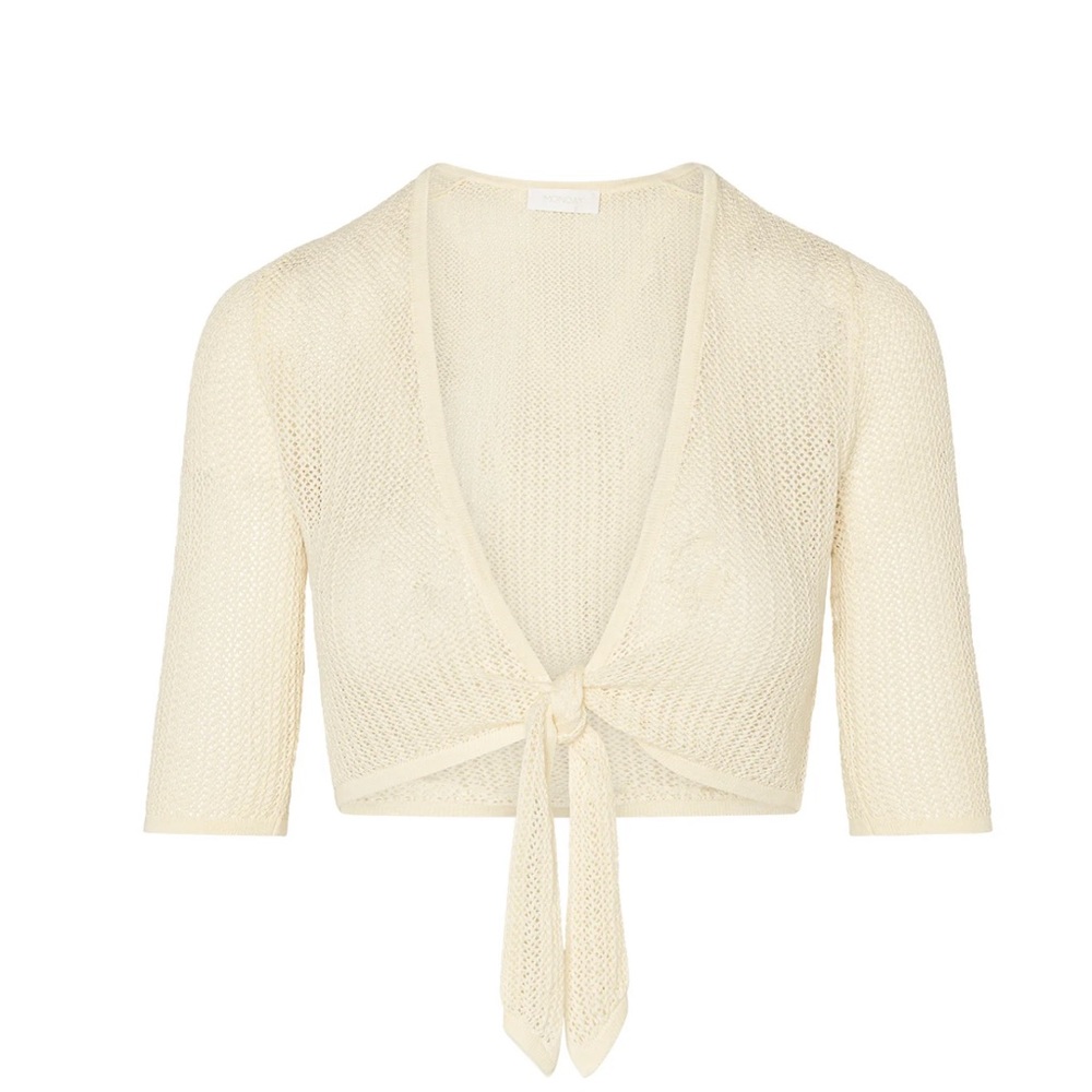 Monday Swimwear Nassau top ivory crotchet